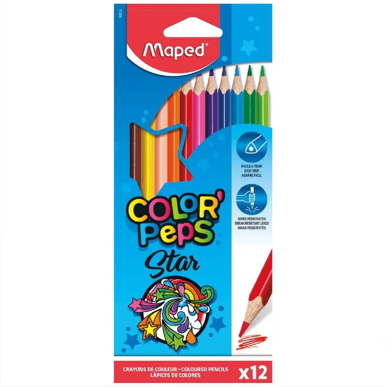 Maped Triangular Coloring Pencils 12 Colors / 183212 تلوين خشب