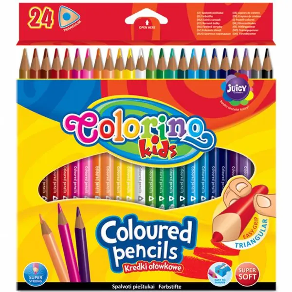 Colorino Triangular Coloring Pencils 24 Colors / 51828 تلوين خشب