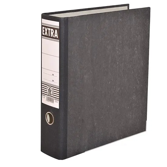 EXTRA File Box A4 BF-595 Black Marbled / 8cm / 28*32cm ملف تجاري طويل