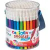 Carioca Doodles Fibre Tip Pens Feutre 100 Colors / 40043 سطل تلوين مائي