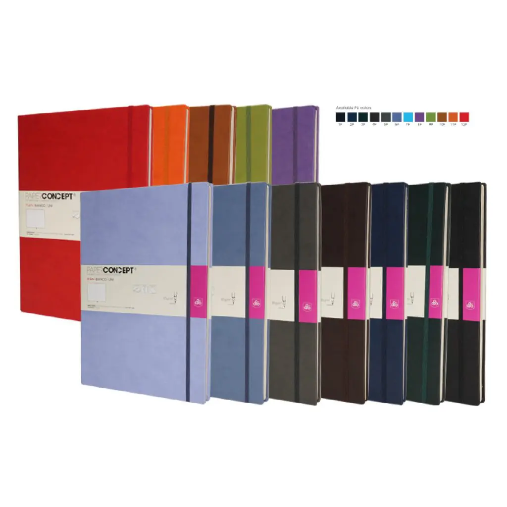 Paper Concept Note Book Lines A4 With Elastic 96sh 85g Soft Cov. / ML9121 OPP