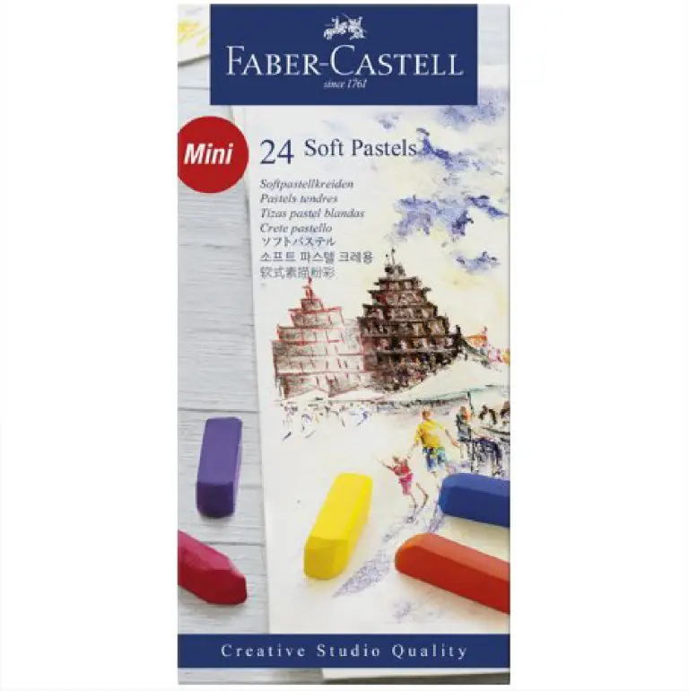 Faber Castell Soft Pastels 24 Colors Short / 128224 تلوين باستيل طبشوري