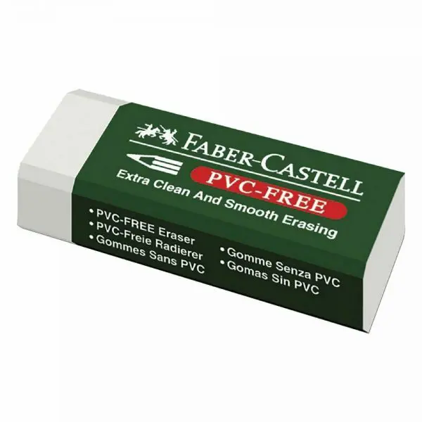 Faber Castell Eraser Large Carton Cov. 20/Pack / 188520 - 188539 ممحاة غلاف كرتون