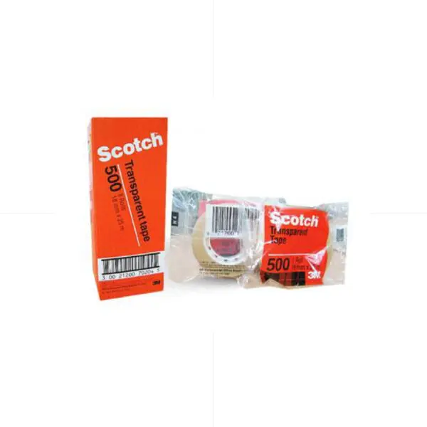 3M Scotch 500 Transp. Tape 12mm*33m تلزيقة مغلفة