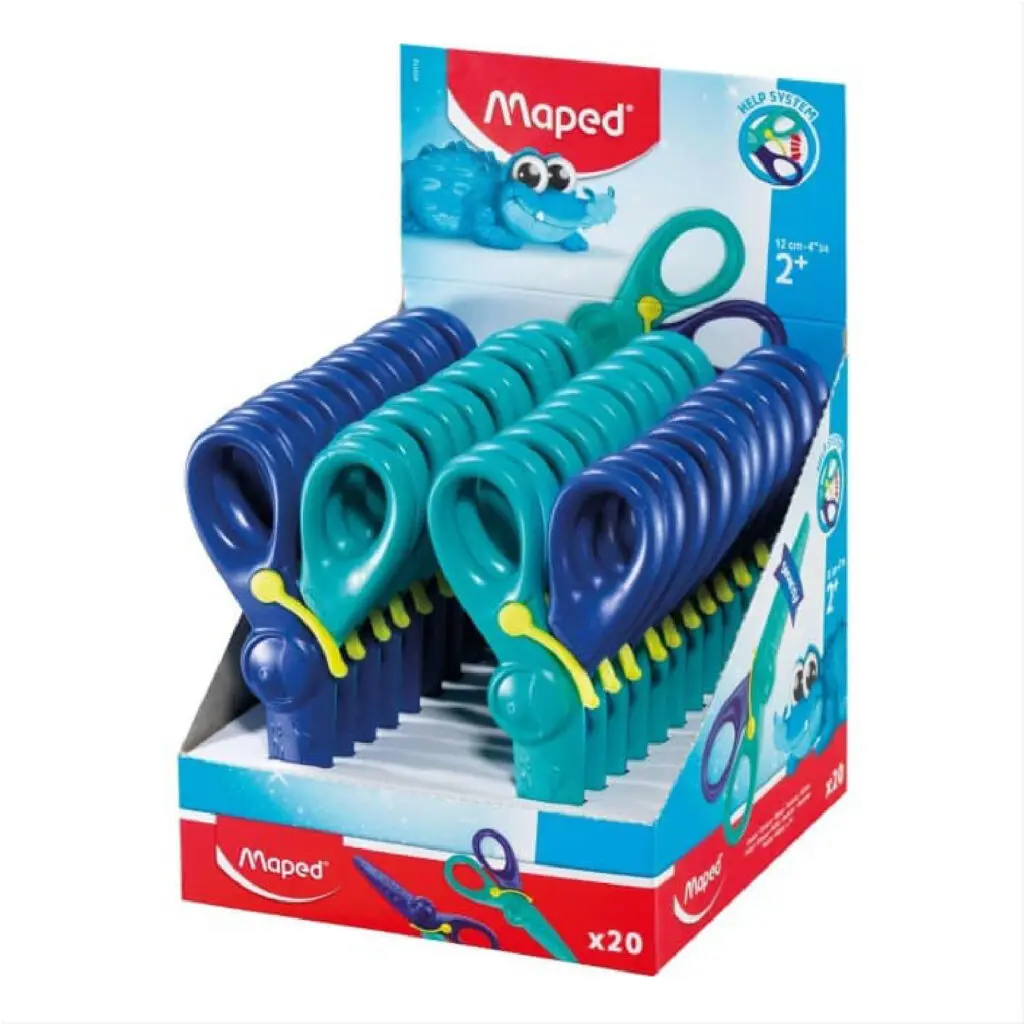 Maped Student Scissors Safety Full Plastic 12cm / 472112 Kidi Pulse مقص بلاستيك بدون شفرة