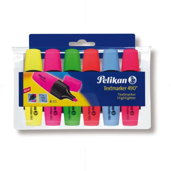 Pelikan Highlighter Set Of 6 Colors / 943316 قلم فوسفوري