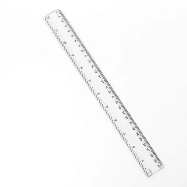 Transparent Plastic Ruler 30cm / S1550 MZ مسطرة بلاستيك