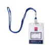 Deli Badge Name ID Holder Vertical 105*70mm With Lanyard / 5757 اتيكيت اسم مع ربطة عنق