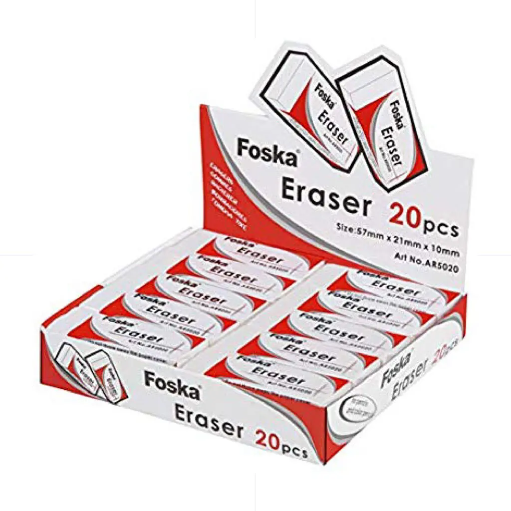 Foska Eraser 20/Pack - AR5020 ممحاة كبيرة