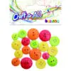 CFA Plastic Colored Buttons 10-21mm 18pcs / CA-251 ازرار بلاستيك للاشغال