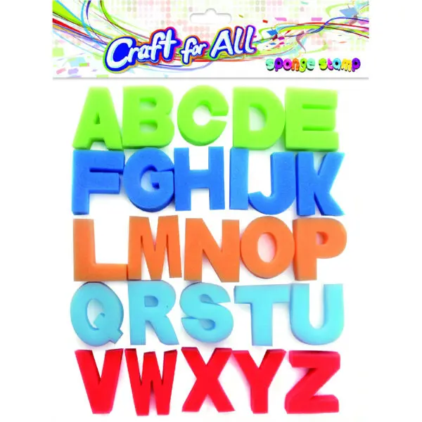 CFA Sponge Stamp Capital LETTERS 26pcs / CA-417 اسفنج اشكال