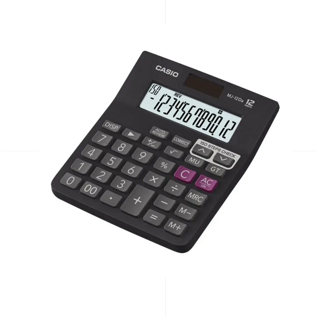 CASIO Calculator MJ-12D / 0-00 / 12 digits ORIGINAL الة حاسبة