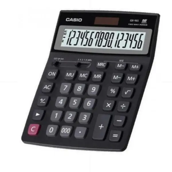 CASIO Calculator GX-16B / 0-000 / 16 digits ORIGINAL آلة حاسبة