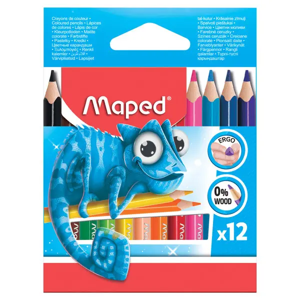 Maped Triangular Coloring Pencils 24 Colors 0%Wood / 862254 تلوين