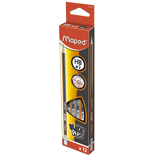 Maped Triangular Graphite HB Pencil 12pcs / 851721 قلم رصاص