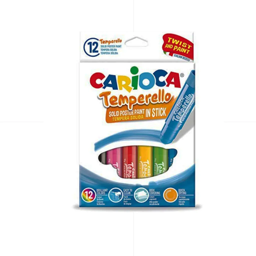 Carioca Temperello Solid Poster Paint 6 Colors Classic / 42739 تلوين
