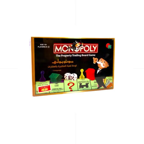 TOYS / MONOPOLY En-Ar-Fr 10+ M-80007 مونوبولي علبة سوداء