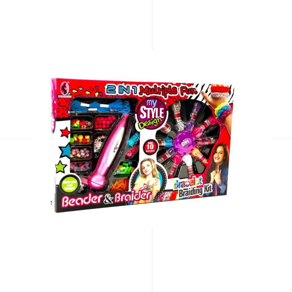 TOYS / 2in1 Multiple Fun Beader & Braider 3+ LV557 مجموعة اشغال خرز