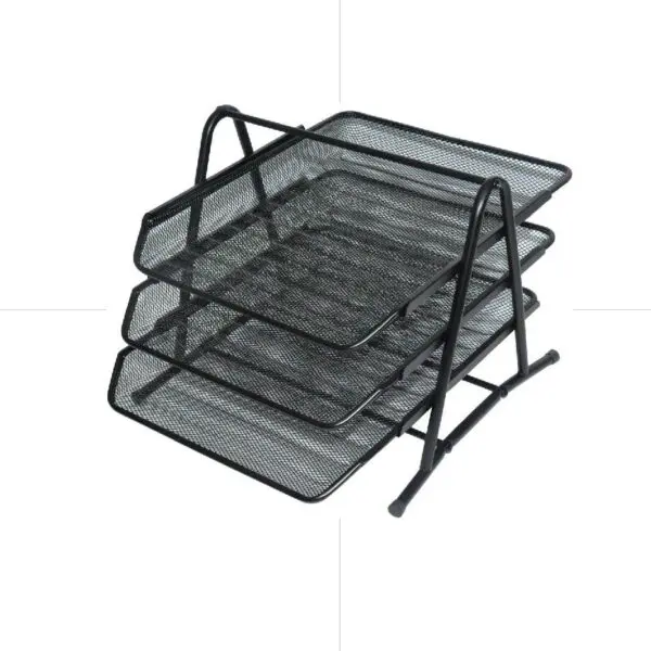 Metal Mesh Document Tray 3 Tiers / JT جارور مكتب 3 طبقات شبك