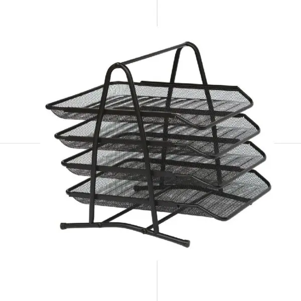 Metal Mesh Document Tray 4 Tiers / HF-J3 DT جارور مكتب 4 طبقات شبك