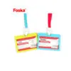 Foska Colored Name Badge Horiz. 54*90mm / NB6001 بادج بلاستيك سميك
