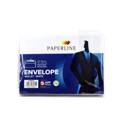 White Envelope P&S 114*162 mm / 80g / Paperline مغلف ابيض25pcs