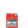 Faber Castell Coloring Pencils Triangular 24 Colors / 115855 Red تلوين خشب