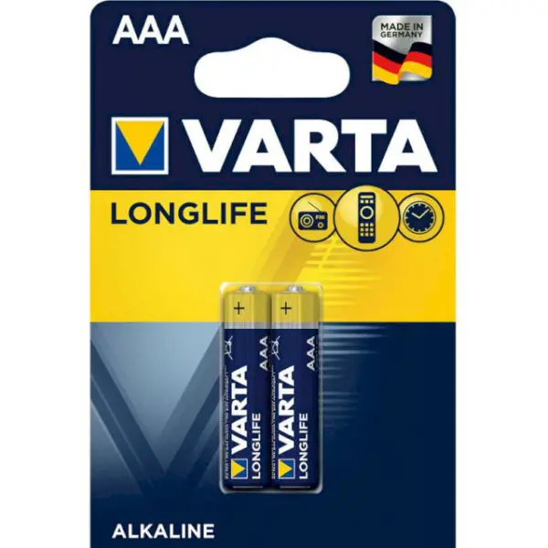 VARTA Battery AAA Long Life 2 pcs بطارية