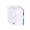 Plastic Dividers 5 Parts A4 / 5TB-A / Data Z فواصل بلاستيك ملونة