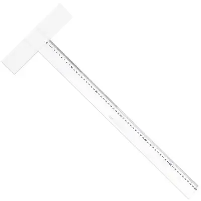 Deli T-Square Plastic Transp. Ruler 93cm / 8412