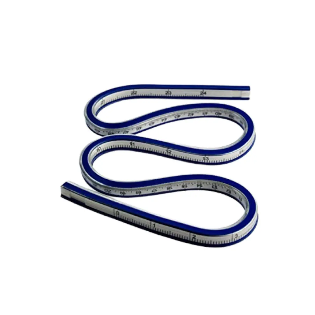 University Flexible Curve Ruler 60cm Numbered / Jinsihou 1176 13BS177 مسطرة مرنة مهني