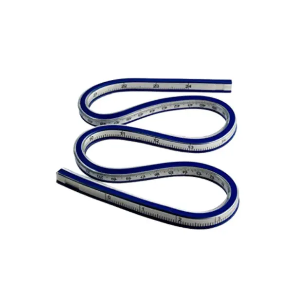 University Flexible Curve Ruler 60cm Numbered / Jinsihou 1176 13BS177 مسطرة مرنة مهني