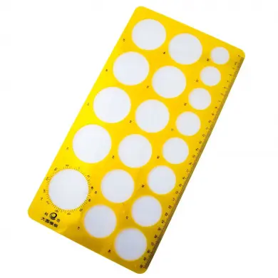 Drawing Template Circle Ruler 30*16cm / KJ-009 Cokai JT مسطرة دوائر