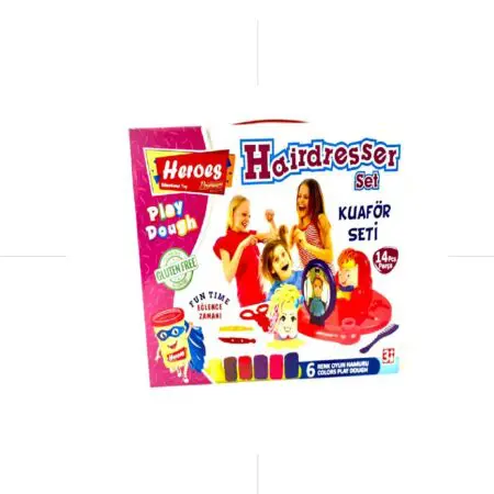 Eren Heroes Play Dough Clay Hairdresser Set Big / ERN-576 علبة معجون