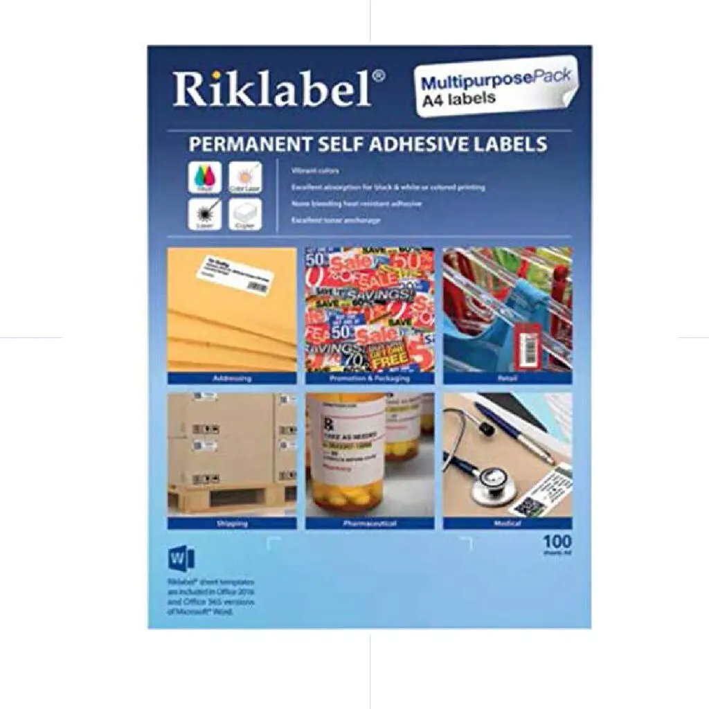 Riklabel Smart A4 GLOSSY Ink Jet / 180g / 50sh