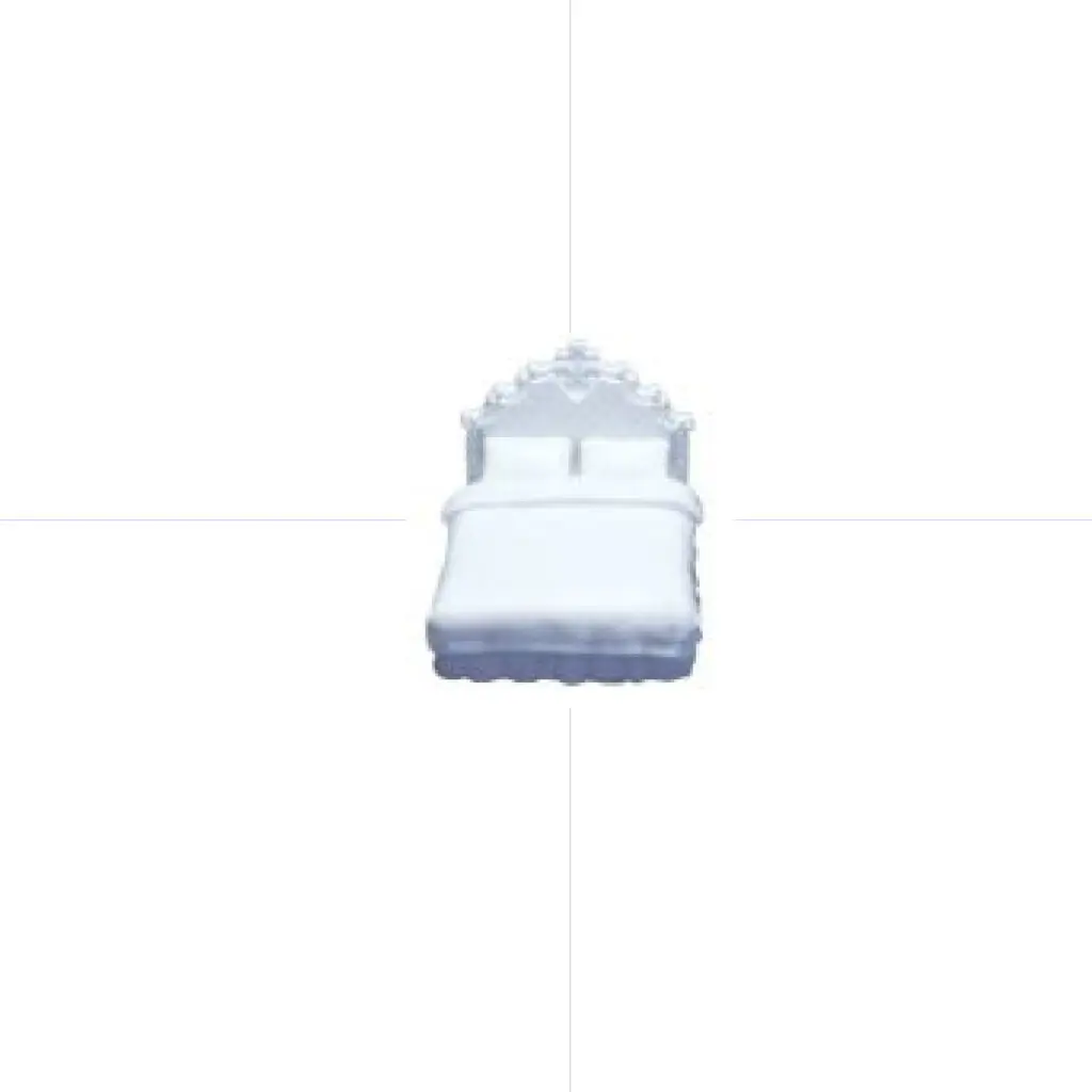 CFA Maquette / Double Bed A Type L80mm W65mm 1pc 1:25 / CA-1008 سرير