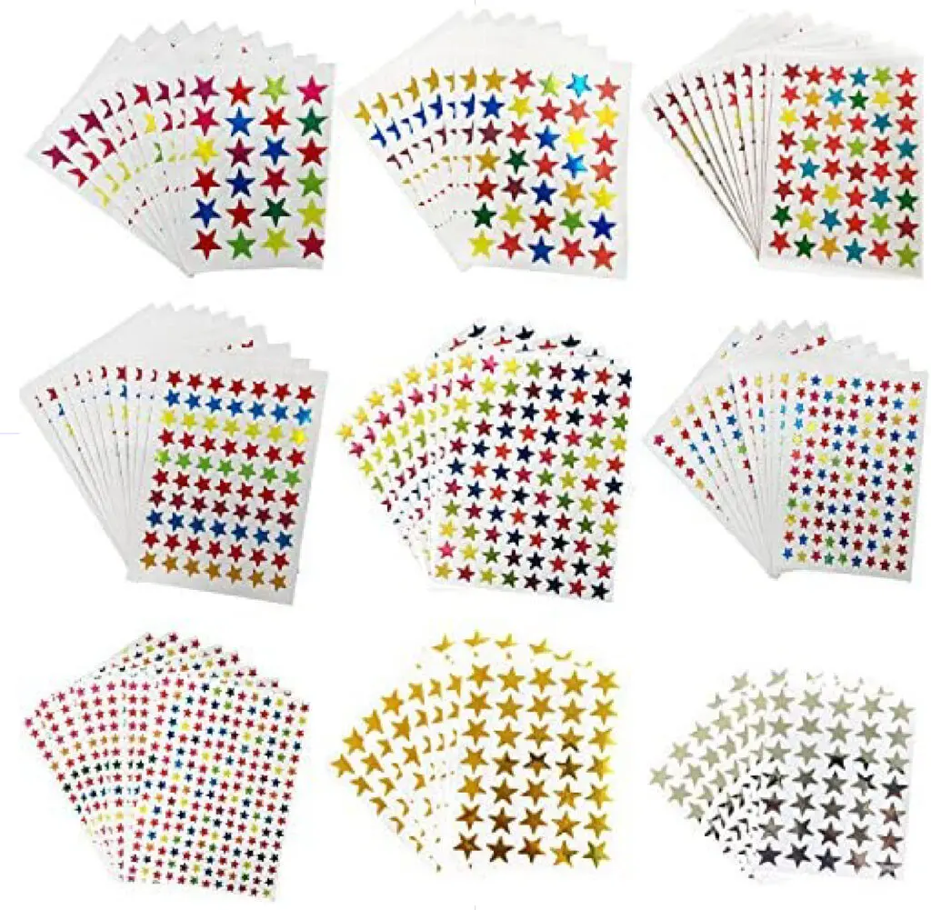 CL Stickers Stars 5sh / AH15721 ستيكرز نجوم كبير