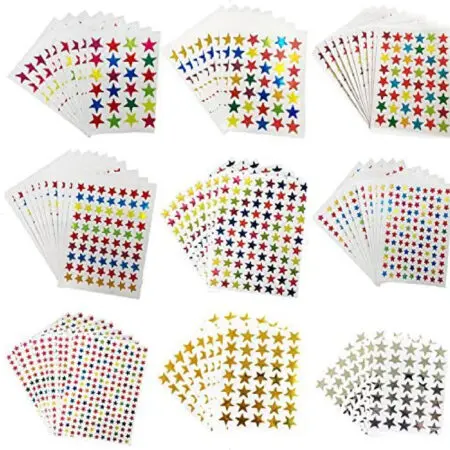 CL Stickers Stars 5sh / AH15721 ستيكرز نجوم كبير