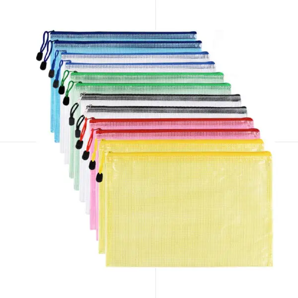 Plastic Zipper File A4 With ID Holder / AKH 9083 ملف بلاستيك سحاب