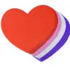 Foam Stickers HEARTS 75pcs EVA50078-M