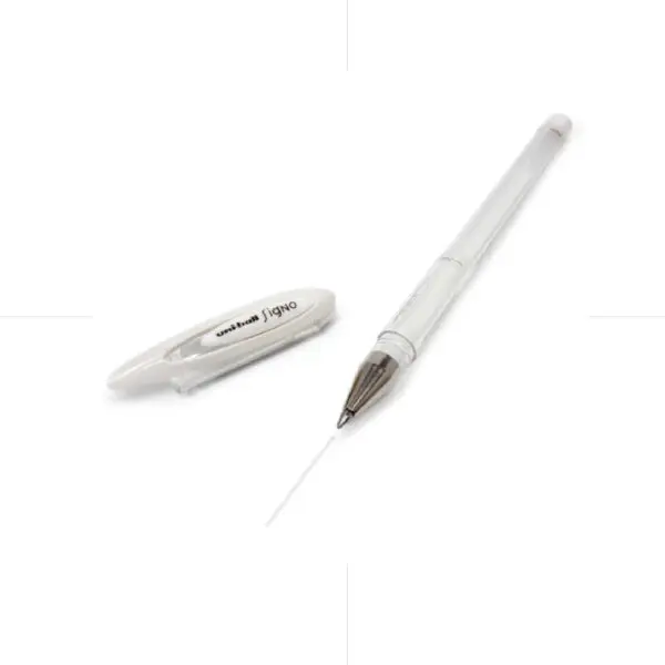 Uni-ball Gel Pen Angelic Colour 0.7 WHITE / UM-120AC قلم حبر