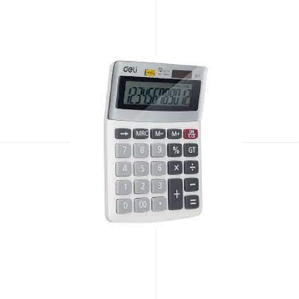 Deli Calculator 1217 / 0-00 / 12 digits الة حاسبة