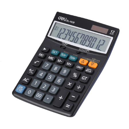 Deli Calculator 1654 / 0-00 / 12 digits الة حاسبة
