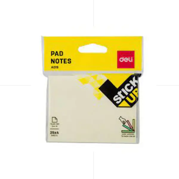 Deli Sticky Notes A01902 Pastel 4 Col. 76*101mm 100sh Separate  ورق ملاحظات