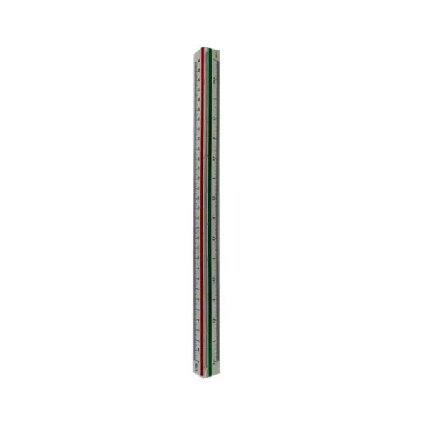Plastic Triangular Scale Ruler 30cm (1:20-1:25-1:50-1:75-1:100-1:125) / MF970107 مسطرة