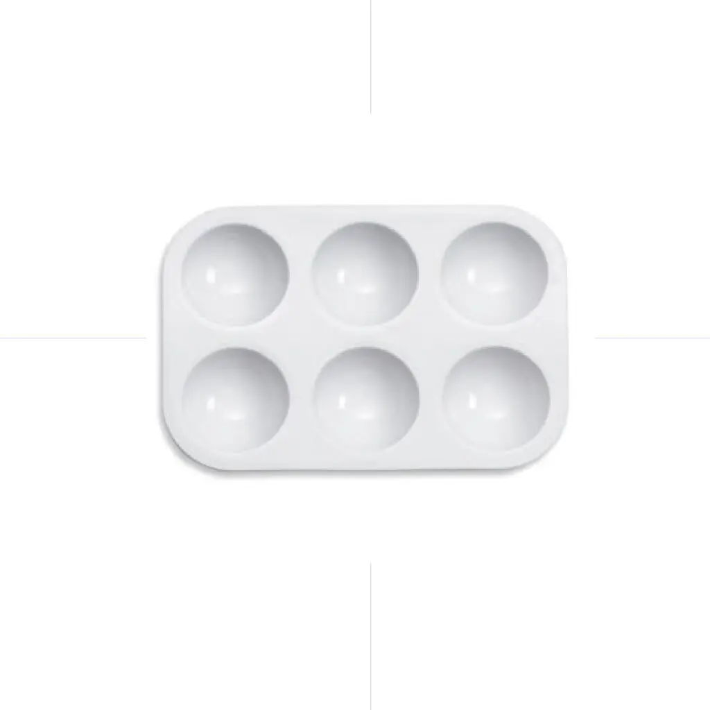 Deep Plastic Paint Palette 6 Holes / A15928 Conda باليت عميقة