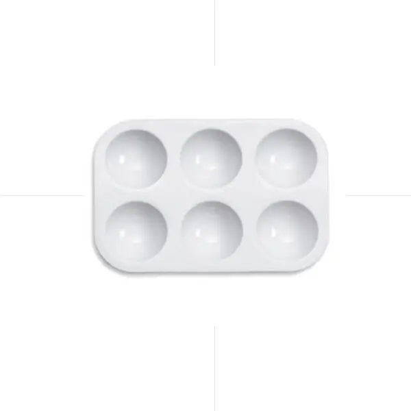 Deep Plastic Paint Palette 6 Holes / A15928 Conda باليت عميقة