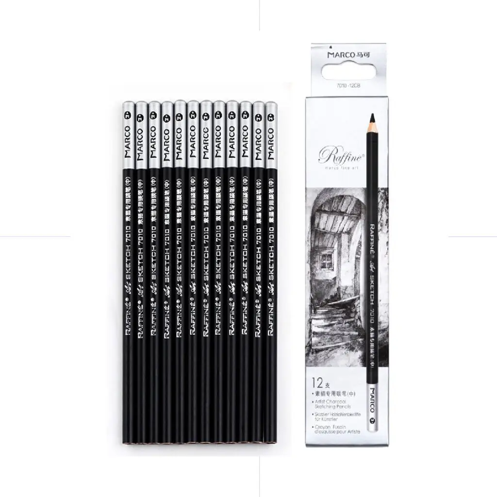 Marco Raffiné Charcoal Sketching Pencil Medium / 7010 قلم فحم