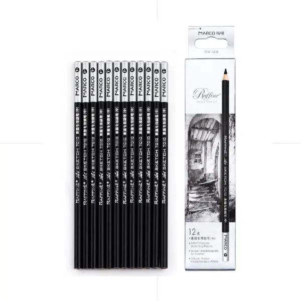 Marco Raffiné Charcoal Sketching Pencil Medium / 7010 قلم فحم