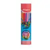 Maped Coloring Pencils 12 Colors Triangular Strong Wood Free Metal Box / 862744 تلوين خشب